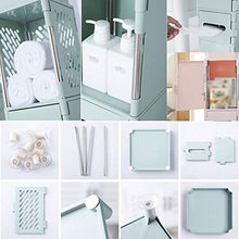 YLLHK Mobiletto da Bagno, Mobile a Colonna da Bagno, Armadio Multiuso per Bagno e Cucina, Stretto, per Nicchie, 75x20x20 cm (Rosa, Blu, Albicocca, Colore Misto),Pink