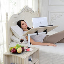 Emall Life Funzionale Comodino Comodino in Legno Regolabile con cassetti, Ruote e ripiano Aperto (Acero Bianco)