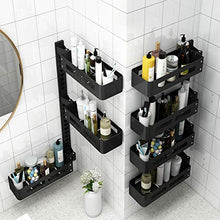 DZHTWSRYGR Bathroom Corner Shelf Bathroom Shelves, Bathroom Wall-Mounted Perforation-Free Storage Rack