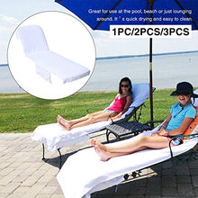 POHOVE - Copriasciugamani per sedia da spiaggia, con tasche laterali, telo da spiaggia, in microfibra, per chaise longue e spiaggia, ideale per prendere il sole