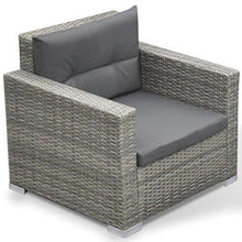 vidaXL Divano da Esterno Set 17 pz in Polirattan Grigio Sofa Giardino Patio - Arredi Casa