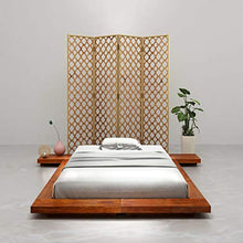 SKM Giroletto Futon Giapponese in Legno Massello Acacia 120x200 cm