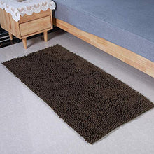 Tappetino assorbente per l'acqua del bagno sicuro e durevole per la cucina del bagno(brown)