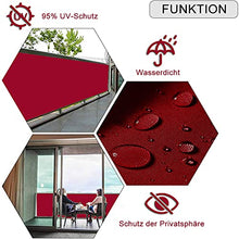 AZLAO Copertura per Balconi cm Frangivento Paravento da Balcone con Occhielli per Campo Sportivo, Giardino, Balcone