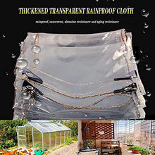 GOODLUKE Telone Trasparente Impermeabile, Tela Pioggia Telo in Plastica PVC Clear Resistente con Occhielli, Coperture in Fogli per Piante da Fiore per Esterno Interno (0,35 mm & 450g/m²),300x400cm