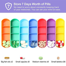 Stronrive Settimanale Portapillole 7 Giorni Pill Box O rganizer con 28 Scomparti per vitamine, integratori e medicinali