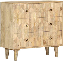 Governo del cassetto di archiviazione Mobile con cassetti Comodino for Soggiorno Camera da Letto 75x35x75 cm Solid Mango Legno Hyococ
