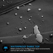 Suading, copertura per ombrellone impermeabile, antivento, anti-UV, resistente, antistrappo, tessuto Oxford 210D extra large