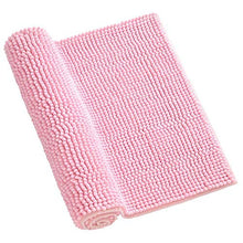 Set da bagno rettangolare in due pezzi a forma di U Tappetino da bagno lavabile in moquette per bagno per la casa(Pink)