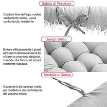 Cuscino Poltrona Sdraio Relax Cuscino Imbottito per Sedia a Sdraio Cuscino Panca 153x53x7cm (Grigio)