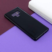 CrazyLemon Custodia per Samsung Galaxy Note 9, Custodia protettiva antiurto per telefono sottile in silicone TPU tinta unita con design in gelatina - Nero