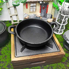 Tarente Mini Antiaderente Due Maniglie di Ferro da Cucina Padella Nero Kitchen Mestoli