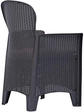 TOMAINO Salotto da Giardino in plastica Simil Rattan 2 poltrone e 1 tavolino