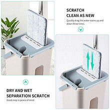 SSAYY Spray Mop Magic Mops Cleaning Mops Mop A Mano Libera con Pavimenti A Secchio Spremere Mop Piatto con Acqua Detergente per Pavimenti per Cucina Domestica