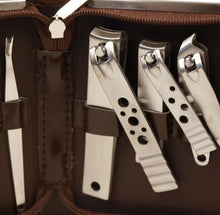 Classic Manicure Set - Large Brown
