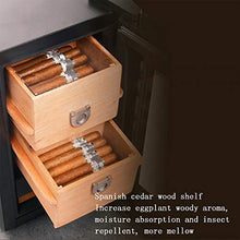 BLLXMX Armadio Umidificatore per Sigari, Humidor Armadio di Cedro Spagnolo Touch Screen Control Display Temperatura umidità Cornice Sigaro