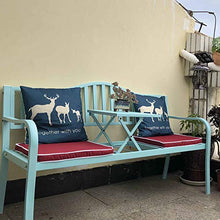 Panchina da Giardino Ghisa Panchina Terrazza, Panche per Tempo Libero Esterno con Tavolo Centrale, Panca Metallo Retrò Resistente Intemperie e Lunga Durata, Panca 2 Persone (inclusi Cuscini e Cuscin
