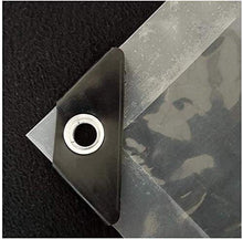 Panno dello Schermo Canopy Chiaro a Vela con Occhielli multilaterali Facile da Piegare Telo Impermeabile for Fogli Serra Vela Trasparente per (Color : Clear, Size : 4x10m)