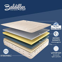 Baldiflex Emporio, Materasso Memory Foam Matrimoniale Sfoderabile Altezza 30 cm, Ortopedico, Antibatterico, Antiacaro, Hero, 100 Notti di Prova Misura 160x190 cm
