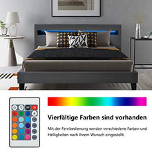 WGYDREAM Letto Telaio del Letto con Testata A LED Lavaboard Letto Matrimoniale Bedstead Solido Base per Adulti Bambini Bambini, 140 X 200 Cm