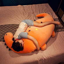Ylight Bambole di Peluche di Dinosauro, Bambole Morbide per Dormire, Bambole con Cuscino, Regali di Compleanno per Le Vacanze, con Coperta,Giallo,150cm