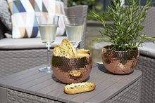 Allibert Luzon (Flache Rattanoptik) Tavolino Basso, Cappuccino