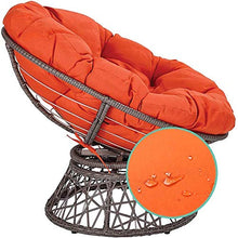 Yxxc Cuscino per Sedia Papasan, Cuscino per Sedia a Dondolo Confortevole e Spesso, Imbottito e Traspirante Cuscino per Sedile a Cestino sospeso Senza Sedia Diametro Arancione 3'9