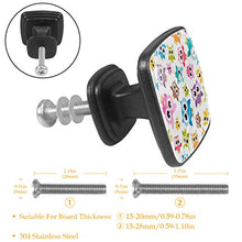 gufo Pomelli per Porta Set di 4 Pomelli per Mobili Manopole per Cassetti Cucina Armadio Vetro