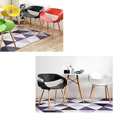 WFF Sedia da Ufficio Sedia Modern Simplicity Easy Faggio Sedia in Legno Leg Balcony Restaurant Arredo Bar (Color : C)