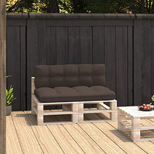 Buyounger Cuscini per Divani su Pallet 2 pz Grigio Talpa