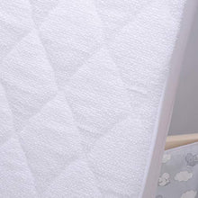 PEKITAS Coprimaterasso 60 x 120 cm imbottito impermeabile culla 100% cotone
