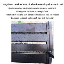 Sedia da esterno per patio da esterno con panchina da giardino, Resistente sedile casual in alluminio pressofuso con braccioli e schienale, Mobili da giardino resistenti alle intemperie