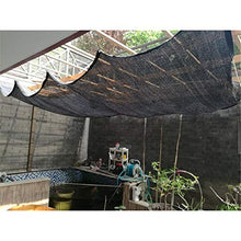 Telo con Rivestimento Superiore in Tessuto Ombreggiato al 90% con Occhielli, Telo Retinato in Rete for Tende da Sole, Prato Nero, 85 G/M² (Size : 2×2m)