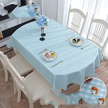 Traann Plastic Tablecloth Wipe clea,Oval Wipe Clean, Vinyl/Plastic Table Cloth-135 * 220_B