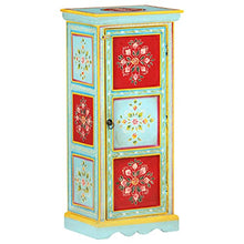 vidaXL Credenza Alta Dipinta a Mano 40x30x90 cm in Massello di Mango