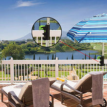 Wawogic Supporto per ombrellone per Patio Supporto per ombrellone Supporto per ombrellone Clip Fissa Giardino per Esterni Balcone Forniture per Il Tempo Libero da Spiaggia Strumenti