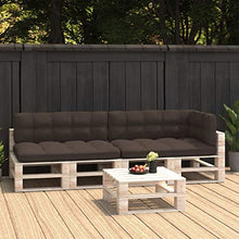 Buyounger Cuscini per Divani su Pallet 5 pz Grigio Talpa