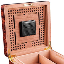 XZJJZ Cigar Idratante Scatola di Cedro Legno di Grandi Dimensioni a Due Piani Cigar Humidor Cigar Cabinet
