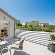 WMNRNYD Recinzione Privacy con passacavi, Schermo di Protezione UV Resistente alle intemperie per Cortile, Patio, Balcone, Piscina, Veranda e Giardinaggio