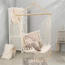 VSander Macrame Sedia Soffitto-Boemia Hanging Dell'Oscillazione Hammock Lounge Chair Free Standing con Legno Bar for Inside Outside Camera Backyard Veranda Albero