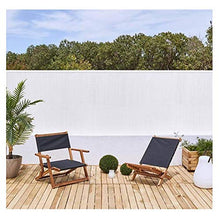 Suinga di copertura bianca in PVC 1 x 5 m, semplice faccia per giardini, terrazze e balconi.