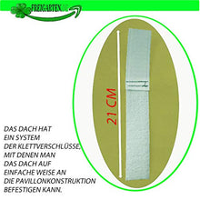 fregarten.de - Tetto di ricambio per gazebo 3 x 3 m, impermeabile, materiale: PVC Panama Soft 370 g/m² extra forte, modello 6
