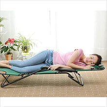 FGA Sedia reclinabile/Pieghevole Portatile in Metallo Multifunzione con braccioli Sedia Moderna di Design Casual Sedia Pieghevole di Colore Verde