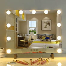 Specchio per il Trucco in Metallo Smart Square LED Lampadina da Tavolo Trucco a Tre Colori Trucco