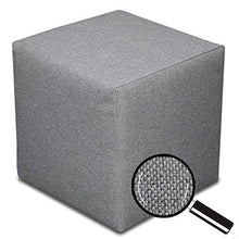 Best for Home - Sgabello a forma di cubo, 40 x 40 x 40 cm, diversi colori (grigio scuro) - Arredi Casa