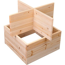 homcom Mobiletto Portabottiglie per Vini e Liquori 24 Bottiglie, 4 Sezioni Legno Naturale, 50 x 26 x 50cm