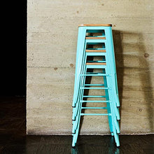 RED DECO Gaston Sgabello, Acciaio Legato, Verde, 43 x 76 cm