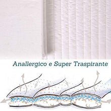 EVERGREENWEB - Materasso per Bambini 70x140 alto 12cm Lettino o Culla + Cuscino ANTISOFFOCO GRATIS con Fodera Bianca in Cotone 100% Naturale Rivestimento Tessuto Sfoderabile Anallergico Lavabile SYMBA