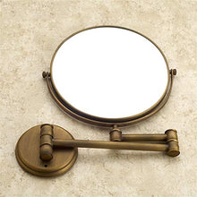 BEI&YANG Specchio per Toeletta da Bagno Specchio da Bagno Pieghevole Specchio Telescopico A Parete Bifacciale da Parete con Ingrandimento Antico