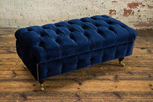JVmoebel - Sgabello di lusso Chesterfield, seduta in tessuto relax, divano